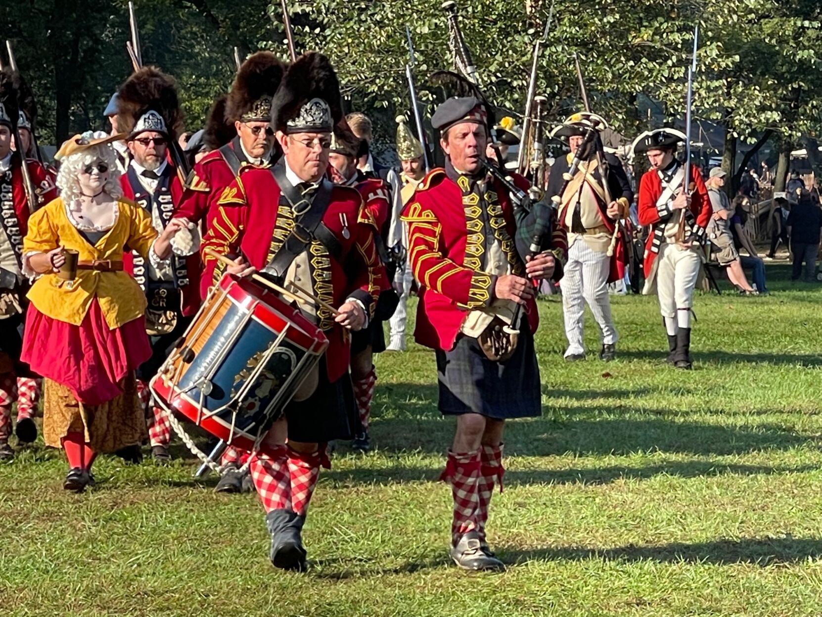 Feast of the Hunters' Moon re-enactors 10/9/21